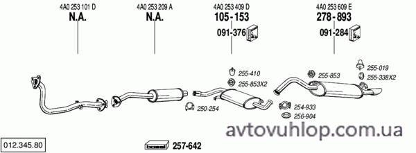 AUDI 100 (2.4 Diesel / 04/91-07/94)