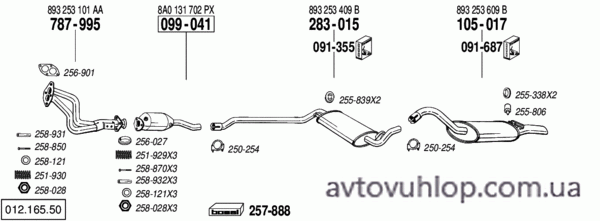 AUDI 80 (1.9 / 09/86-07/88)