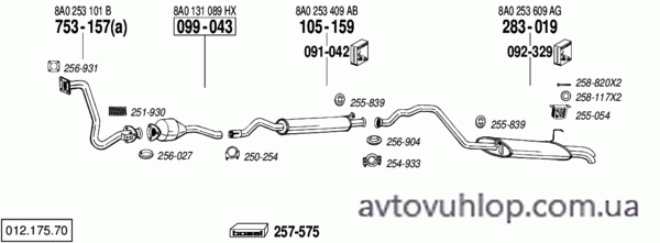 AUDI 80 (1.9 Turbo Diesel / 09/91-07/95)