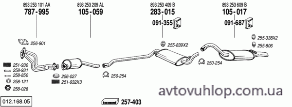 AUDI 80 (2.0 / 08/88-08/91)