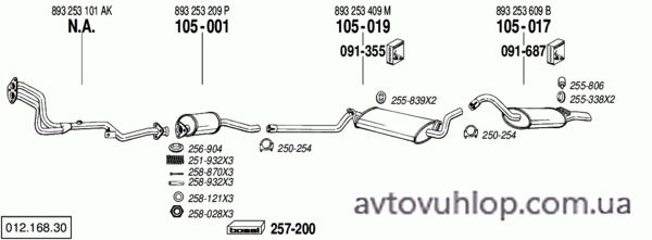 AUDI 80 (2.0 / 08/88-08/91)