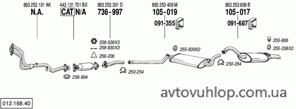 AUDI 80 (2.0 / 08/88-08/91)
