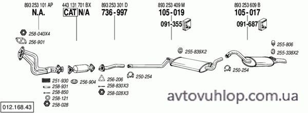 AUDI 80 (2.0 / 08/90-12/91)