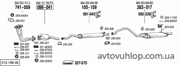 AUDI 80 (2.0 / 09/91-01/96)