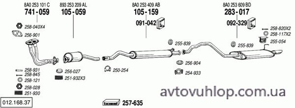 AUDI 80 (2.0 / 09/91-12/92)