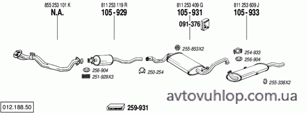 AUDI 90 (2.0 / 84-03/87)