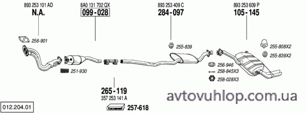AUDI 90 Quattro (2.3 / 09/86-08/91)