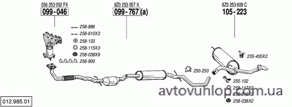 AUDI A2 (1.4 -16V / 06/00-04/02)