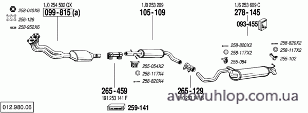 AUDI A3 (1.6 / 05/00-06/03)