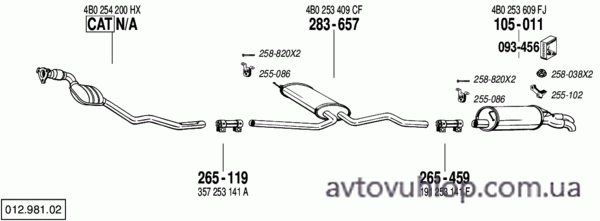 AUDI A6 (1.9 TDi Turbo Diesel / 06/01-01/05)