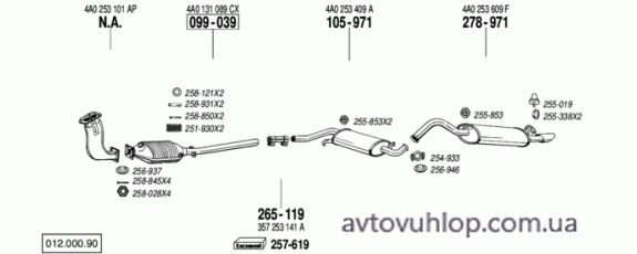 AUDI A6 (2.0 -16V / 06/94-06/96)