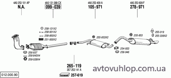 AUDI A6 (2.0 -16V / 06/94-06/96)