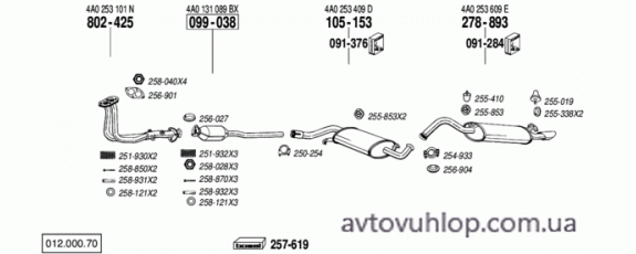 AUDI A6 (2.0i / 06/94-06/96)