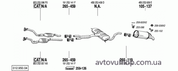 AUDI A6 (2.8 -V6 / 04/97-05/01)