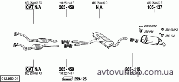 AUDI A6 (2.8 -V6 / 04/97-05/01)