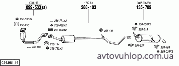 CITROEN C4 I (1.6i -16V / 04-10/04)