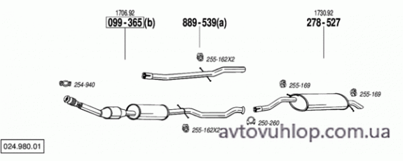 CITROEN C5 I (1.8i -16V / 09/02-05)