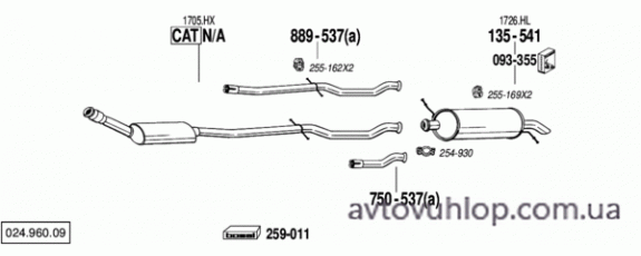 CITROEN C5 I (2.0 HPi -16V / 09/00-08/02)