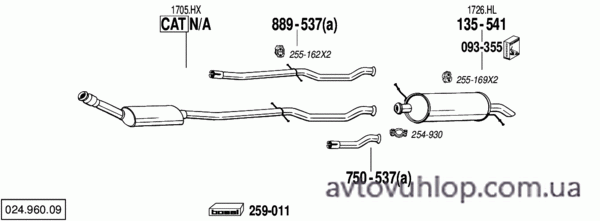 CITROEN C5 I (2.0 HPi -16V / 09/00-08/02)