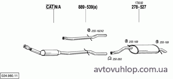 CITROEN C5 I (2.0 HPi -16V / 09/02-09/04)