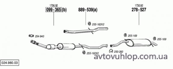 CITROEN C5 I (2.0i -16V / 09/02-09/04)