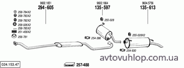 CITROEN XM (2.1 D12 Diesel / 92-03/96)