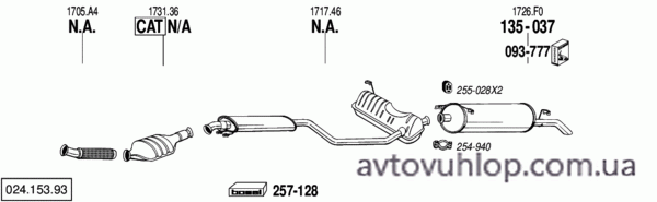 CITROEN XM (2.5 D12 Turbo Diesel / 07/94-01)