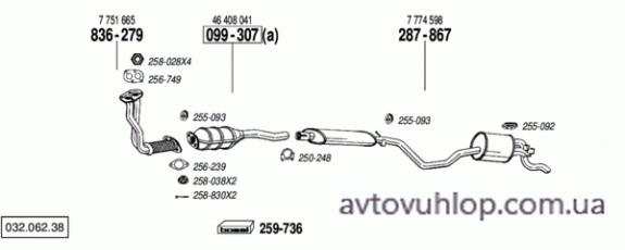 FIAT Punto I (1.6 90 / 10/93-97)