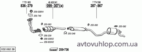 FIAT Punto I (1.6 90 / 10/93-97)