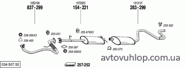 FORD Tourneo (80-100S-120-150S 2.5 Turbo Diesel / 08/94-07/96)