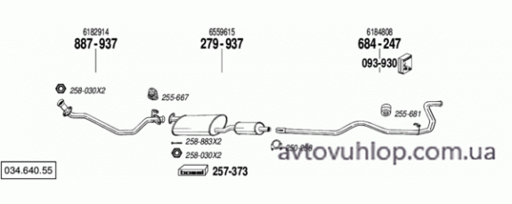 FORD Transit (100L-130-150L-190 2.5 Diesel / 10/88-08/91)