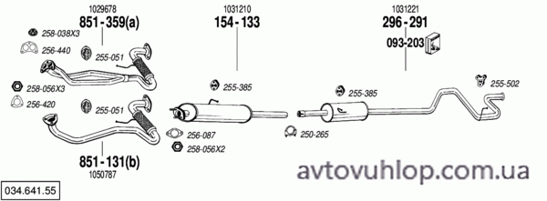 FORD Transit (100L-150L-190-190L 2.5 Diesel / 08/96-00)