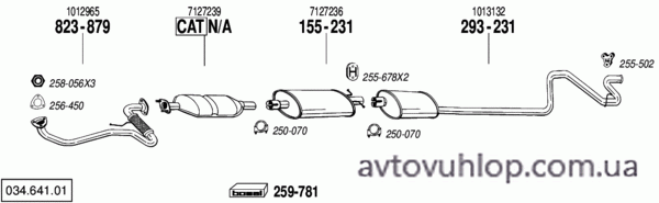 FORD Transit (100L-150L-190L 2.5 Single Carburator Diesel / 08/94-07/96)