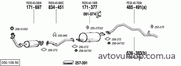 MAZDA E2200 (2.2 Diesel / 02/84-01/88)