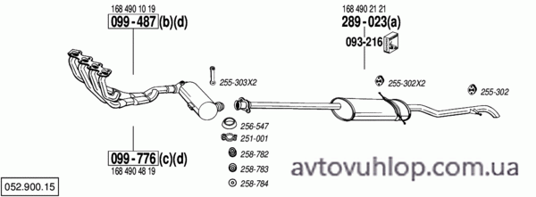 MERCEDES A160 - W168 (1.6 / 07/97-10/04)