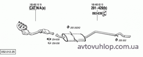 MERCEDES A160 - W169 (1.5 Blue EFF / 04/09-06/12)