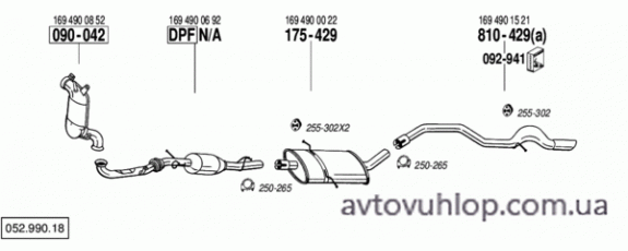 MERCEDES A180 - W169 (2.0 CDi  Turbo Diesel / 09/04-06/12)