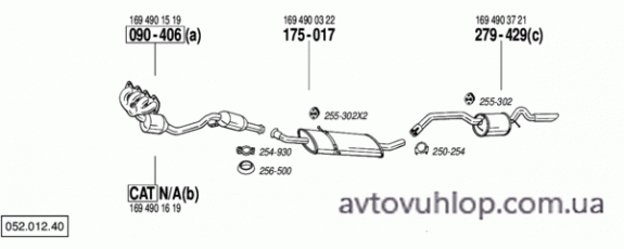 MERCEDES A200 - W169 (2.0 / 06/08-06/12)