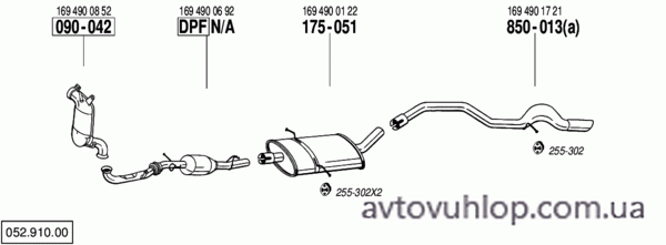 MERCEDES A200 - W169 (2.0 CDi  Turbo Diesel / 09/04-06/12)