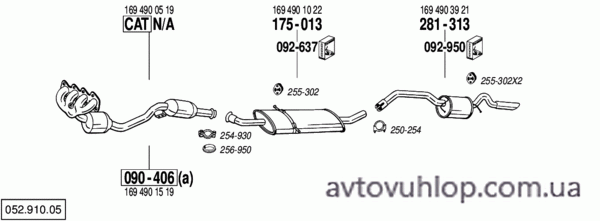 MERCEDES B170 - W245 (1.7 / 03/05-06/09)