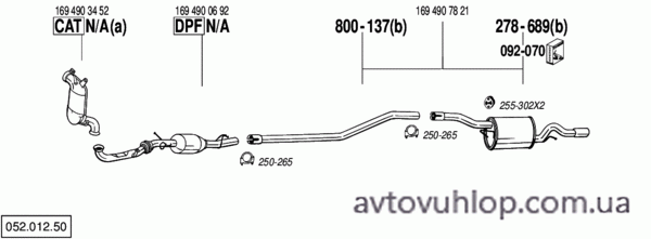 MERCEDES B180 - W245 (2.0 CDi  Turbo Diesel / 05/07-11/11)