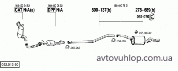 MERCEDES B200 - W245 (2.0 CDi  Turbo Diesel / 05/07-11/11)