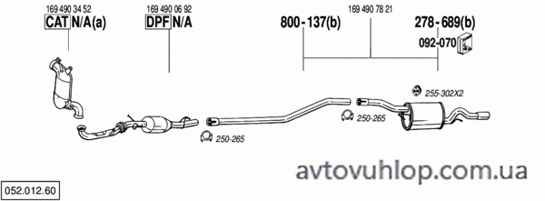 MERCEDES B200 - W245 (2.0 CDi  Turbo Diesel / 05/07-11/11)