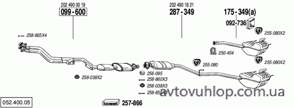 MERCEDES C180 - T202 (1.8 / 05/96-12/96)