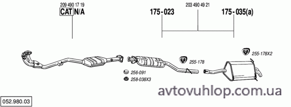MERCEDES C180 - T203 (1.8 Kompressor / 06/02-10/07)
