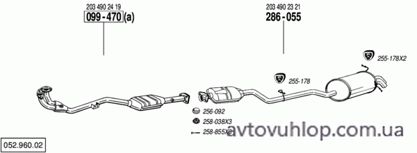 MERCEDES C180 - T203 (2.0 / 03/01-07/02)