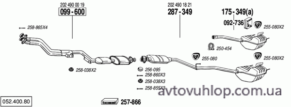 MERCEDES C200 - W202 (2.0 / 01/95-12/96)
