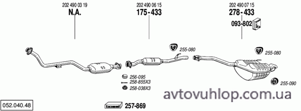 MERCEDES C200 - W202 (2.0 Diesel / 05/93-96)