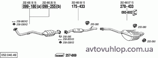 MERCEDES C200 - W202 (2.0 Diesel / 05/93-96)