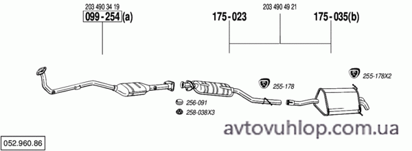 MERCEDES C200 - W203 (2.0 Kompressor / 05/00-07/02)